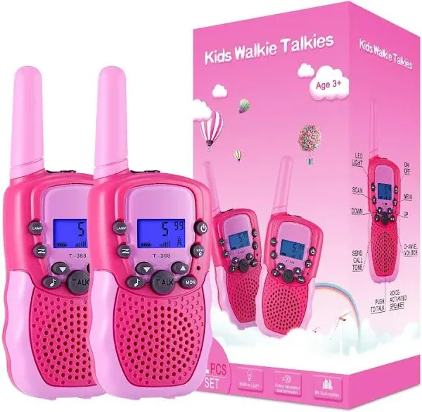 Toys for 3-12 Year Old Girls Boys, Walkie Talkies for Kids 22 Channels 2 Way ...