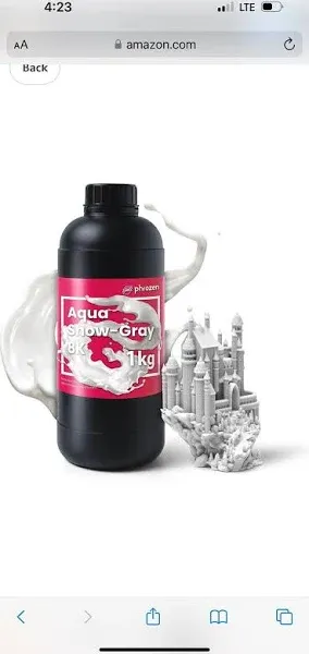 Phrozen Aqua-Gray 8K 3D Printing Resin, Designed to Showcase Highly Detailed 3D