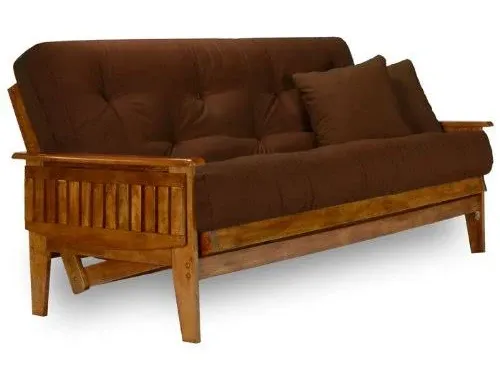 Nirvana Futons Eastridge Futon Frame - Queen Size (Frame Only), Solid 