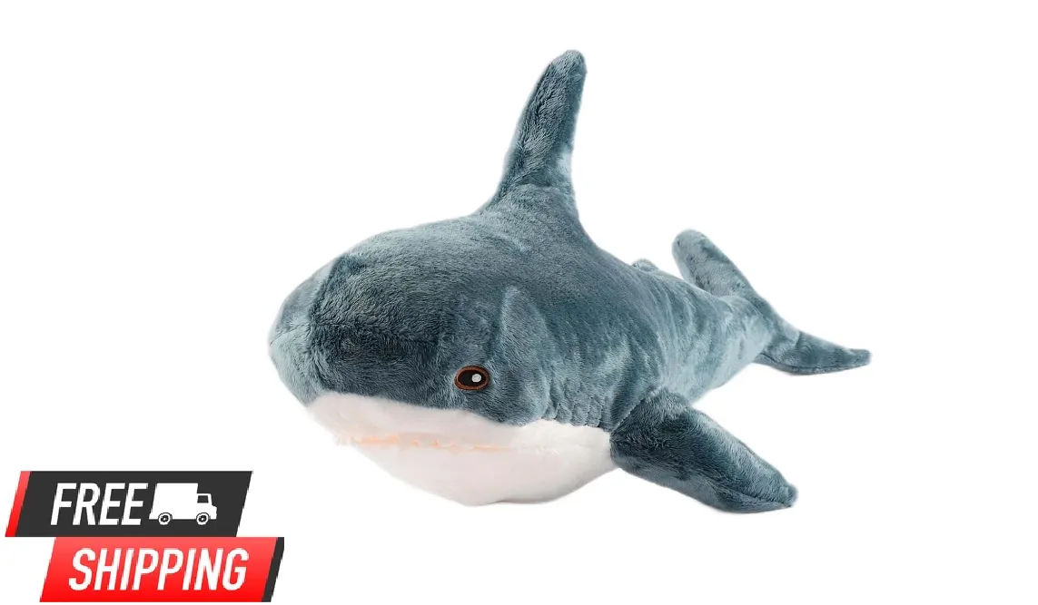 Giant Shark Stuffed Animal Soft Squishy Shark Toys Giant Shark Plush Pillows NEW