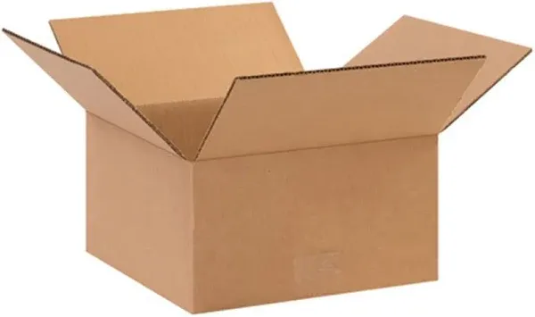 10 x 10 x 5&quot; Flat Corrugated Boxes