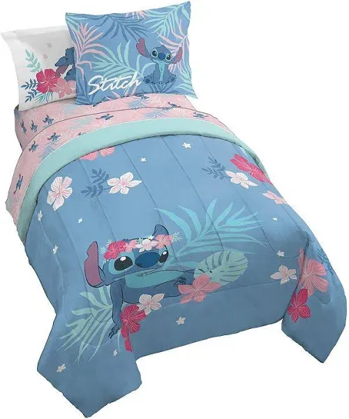 Disney Lilo &amp; Stitch Paradise Dream 7 Piece Bed Set - Full Blue - Lilo &amp; Stitch