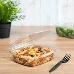 [200 ct] 24 oz Hinged Deli Container | PET