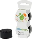 SodaStream Bottle Caps, Black, 2-Pack