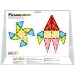 PicassoTiles Magnet Tile Building Blocks Mini Diamond Series Magnetized Toy Travel Size Compact Portable Magnetic Construction Block STEM Sensory Toy Early Education Learning Kids Ages 3+ PTM36