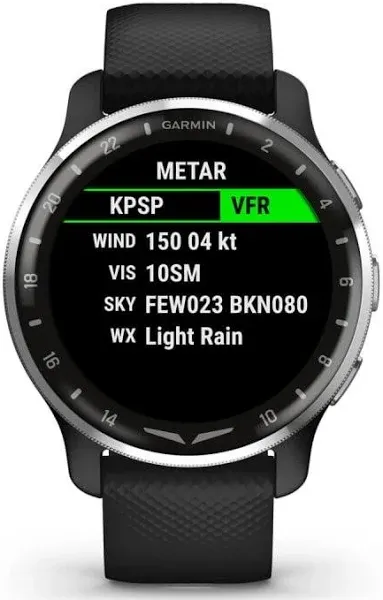 Garmin D2 Air X10 Health Monitoring Smaller-Sized GPS Aviator Smartwatch - 010-02496-09