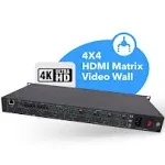 18Gbps 4x4 Seamless UHD Matrix (UHD-404VW)