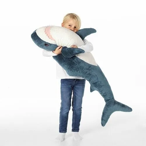 DongAi Plush Shark Toy Pillow, 31-Inch Giant Shark Plush Animal Toy Super Soft and Cute Pillow Children’s Boys and Girls Room Decoration Bedtime