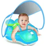 LAYCOL Baby Swimming Pool Float with Removable UPF 50+ UV Sun Protection Cano...