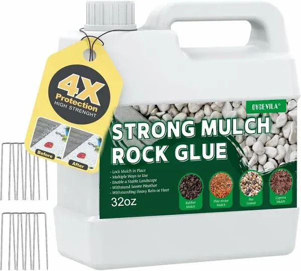 Concentrate Mulch Rock Glue Strong Mulch Landscape Lock Adhesive Pea Gravel S...