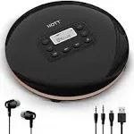 CD711T Bluetooth Rechargeable Portable CD Player for Home Travel and Car with...