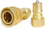 Carpet Cleaning 1/4" Brass Quick Disconnect Plug Hose Wand Extractor