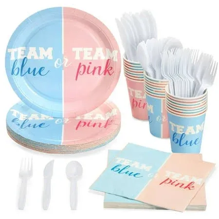 Blue Panda Gender Reveal Party Supplies