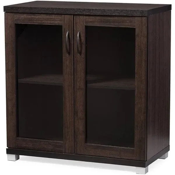 Baxton Studio Shelf Storage Cabinet