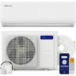 della Versa Series 9000 BTU Mini Split AC Work with Alexa 19 SEER2 Cools Up to 400 Sqft 230V WiFi Enabled AC 075 Ton Heat PU