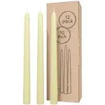 Taper Candles Pack || Dinner Candles || Celebration Candles || Pack of 12 Ivory