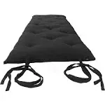 D&D Futon Furniture Full Size Black Traditional Japanese Floor Futon Mattresses