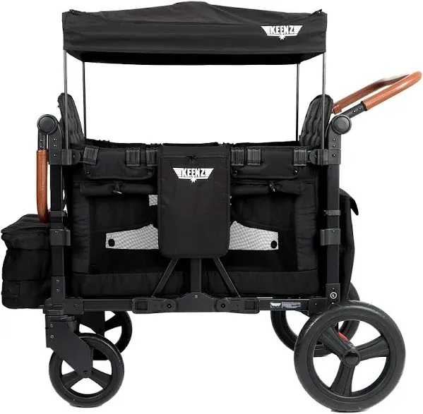 Vyoo 2 Passenger Stroller Wagon: The Seating Chameleon for Family Adventures | Keenz Black