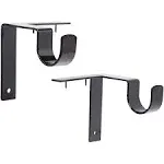 Kwik-Hang Kh1inbk Curtain Rod Bracket, Enamel, Black