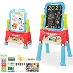 Easel for KidsRotatable Double Sided Adjustable Standing Art Easel with Paint...