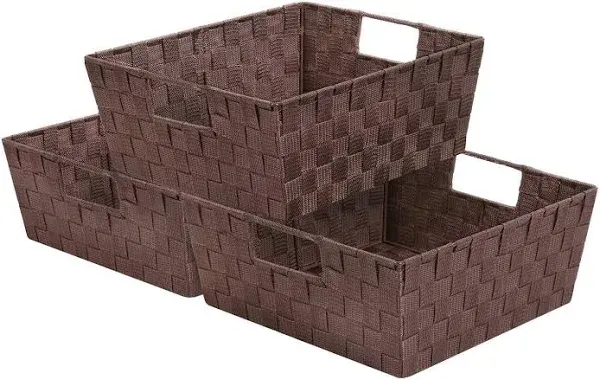 Sorbus Woven Basket Bin Set