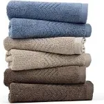 Cleanbear Cotton Washcloths Bath Wash Cloth Set 13 x  Assorted Colors , Styles 