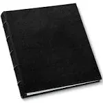 Gallery Leather Presentation Binder 1.25" Hubbed Spine Freeport Black