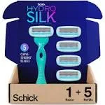 Schick Hydro Silk Sensitive Skin Razor for Women with 5 Moisturizing Razor Blade Refills