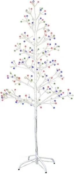 Kurt Adler White Birch Twig Tree with Multi-Color 8-Function Lights