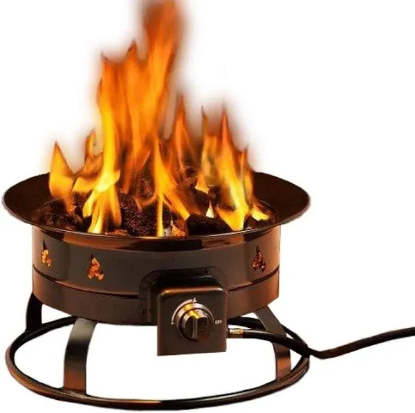 Portable Propane Outdoor Fire Pit Black Modern &amp; Contemporary