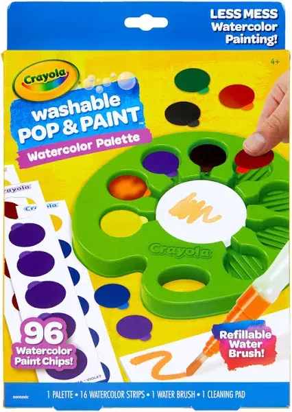 Crayola Pop & Paint Washable Watercolor Palette