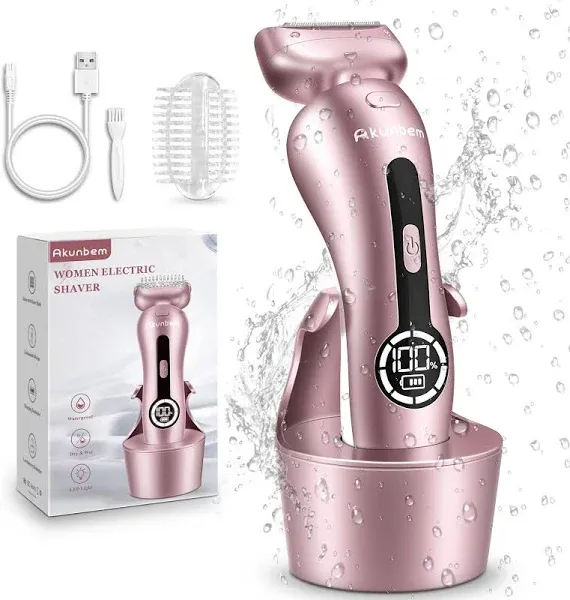 Akunbem Electric Shaver for Women for Legs Bikini Trimmer Electric Razors for...