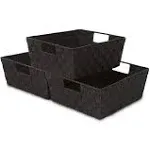 Sorbus Woven Basket Bin Set