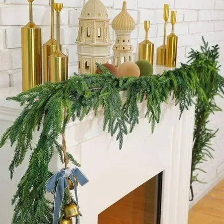 TRvancat Pine Cone Garland 8ft for Christmas Decor