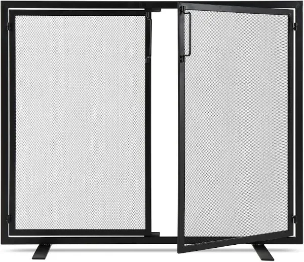 Best Choice Products 38.5x31in 2-Door Fireplace Screen, Handcrafted Wrought I...