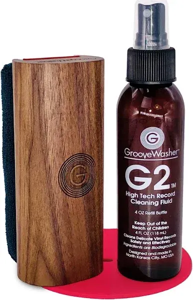 GrooveWasher - Record Cleaning Kit - Walnut