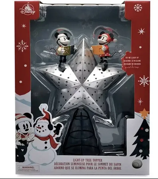 Disney Mickey and Minnie Mouse Light-Up Tree Topper