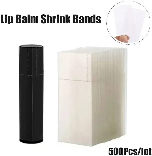 500Pcs Shrink Wrap for Lip Balm Tubes