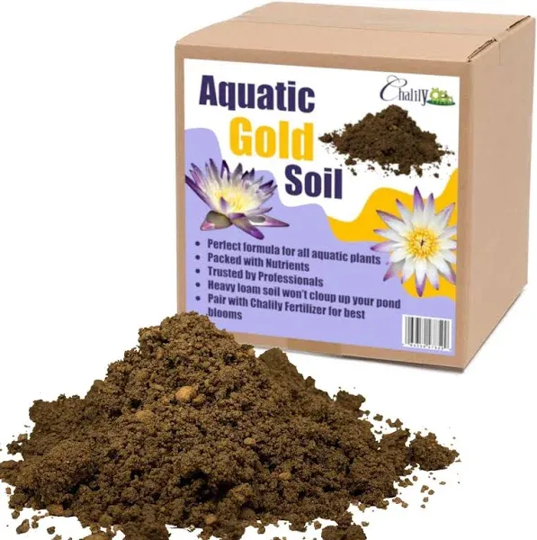 Premium 16 Quart Aquatic Gold Soil for Healthy Water Lilies and Lotus Plants