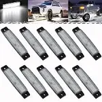 White 10 LED Pods Rock Underbody Lights for JEEP Offroad Truck ATV UTV Boat EAG