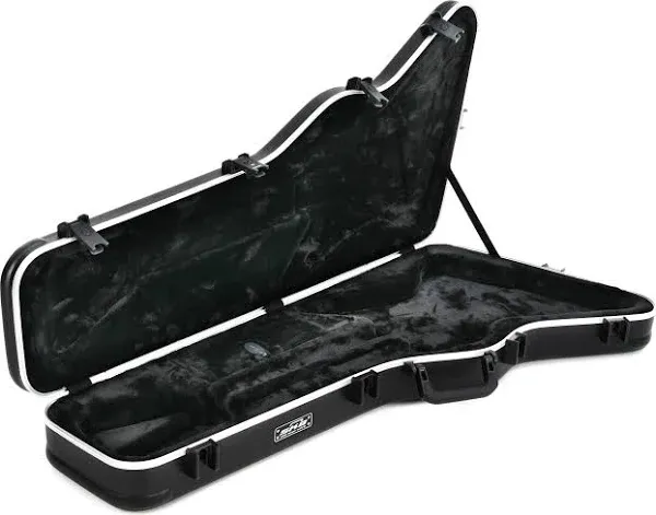 SKB Cases 1SKB-63 Explorer Firebird Hardshell Guitar Case, Distinctively Shaped Hardcase Protection, Fiberglass Reinforced Nylon Trigger Release Latching System, Convenient Accessory Compartment