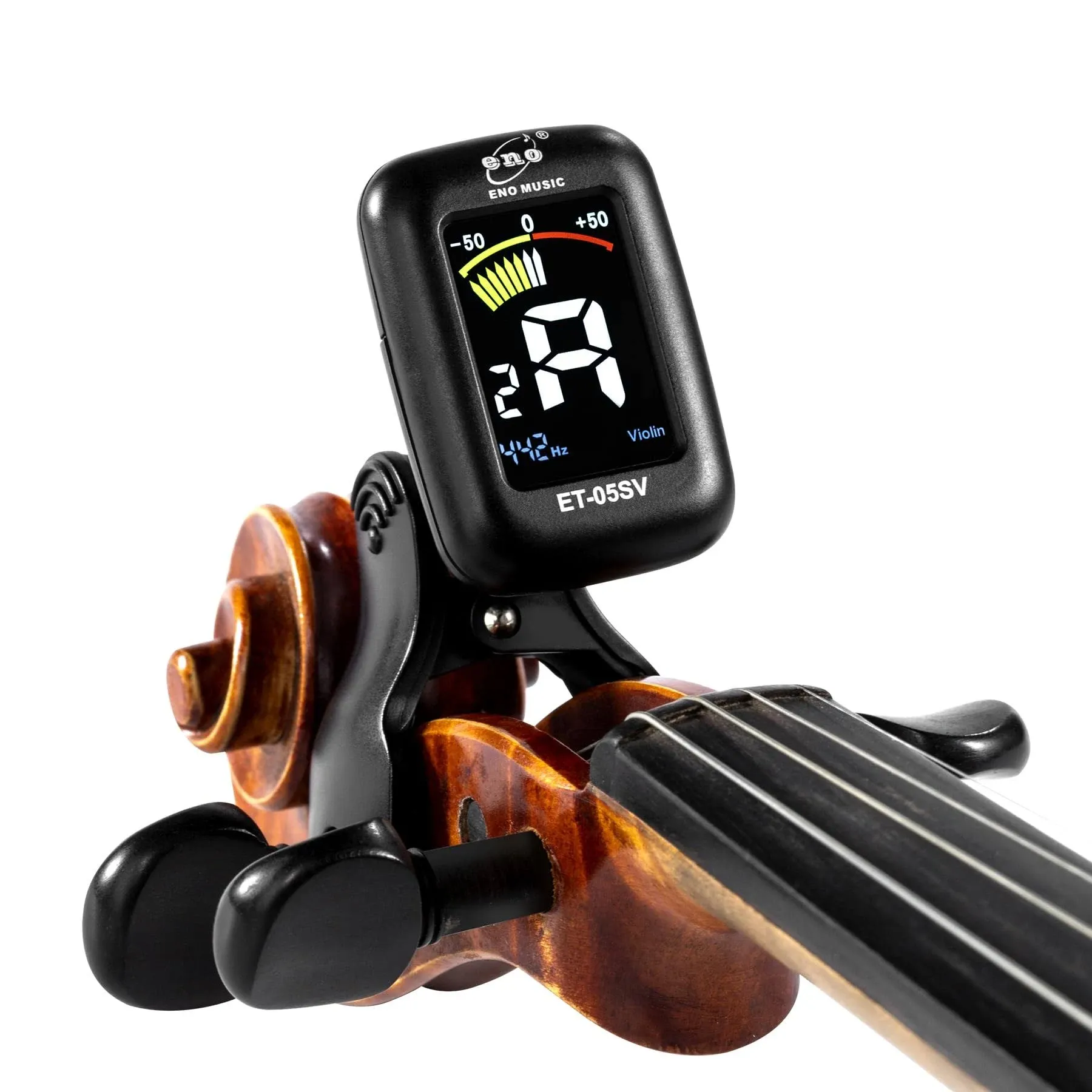 Professional Violin Viola Tuner Colorful LCD Display Easy Control Clip on Ac