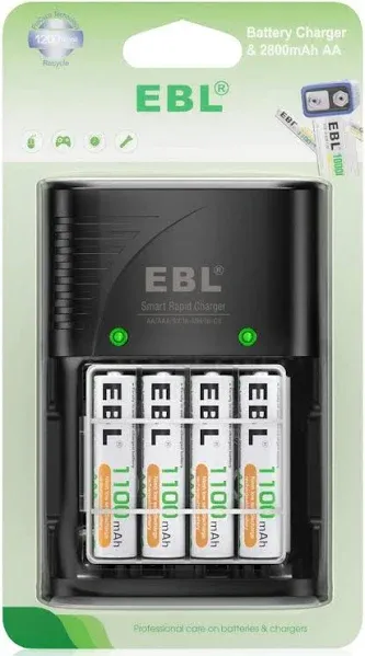 EBL AAA Rechargeable Batteries 4 Pack