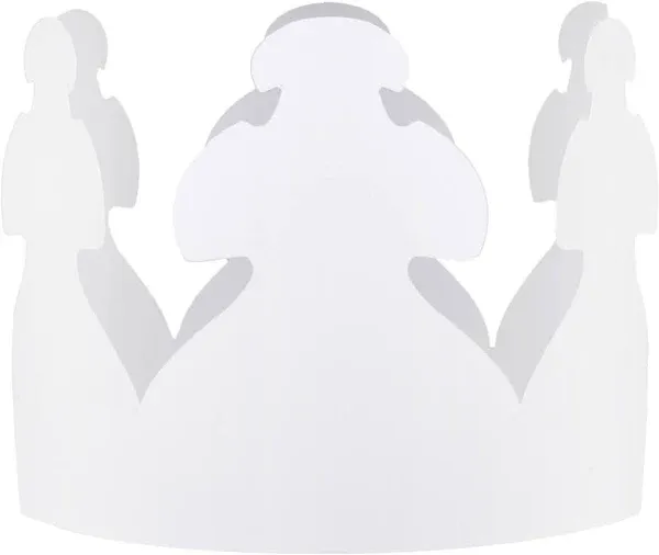 Hygloss 65243 White Paper Creative Crown