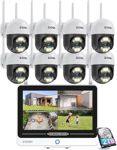 ZOSI 2K Wireless Security Camera System