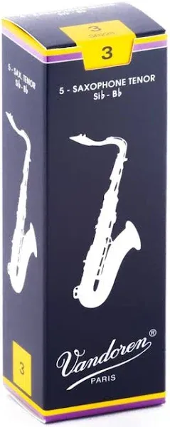 Vandoren Classic Tenor Sax Reeds 3.0 Box of 5  favorable buying at ...