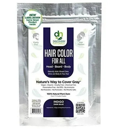 Henna Hair Color For All Kit 100% All Natural Hair Dye & Beard Dye Powder Organic