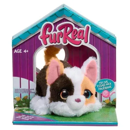 furReal My Minis Kitty Interactive Toy, Small Plush Kitty with Motion, Stuffed Animals, Kids Toys for Ages 4 Up by Just Play