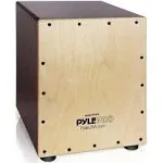 Pyle Stringed Jam Wooden Cajon Percussion Box