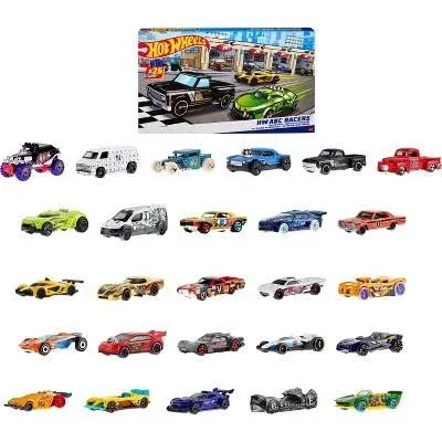 ABC Racers, Set of 26 1:64 Scale Toy Cars &amp; Trucks with an Alphabet Letter on...